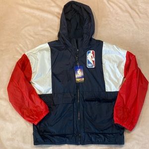 NEW Abercrombie Kids 15/16 NBA Hooded Windbreaker Jacket